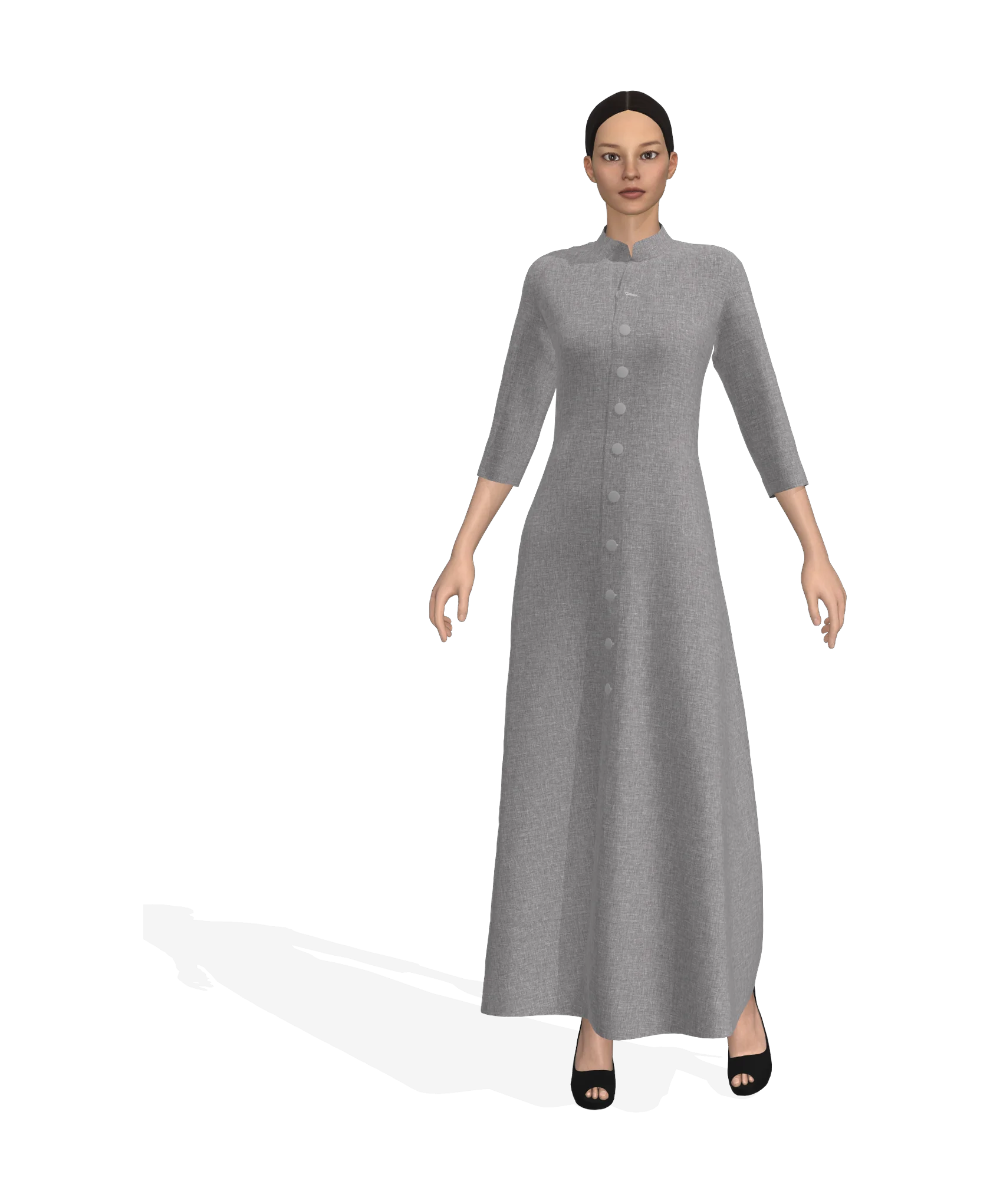 KDscion p4 half sleeve overall dress
